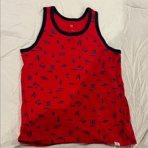 GAP Kids Red and Black Tank Top